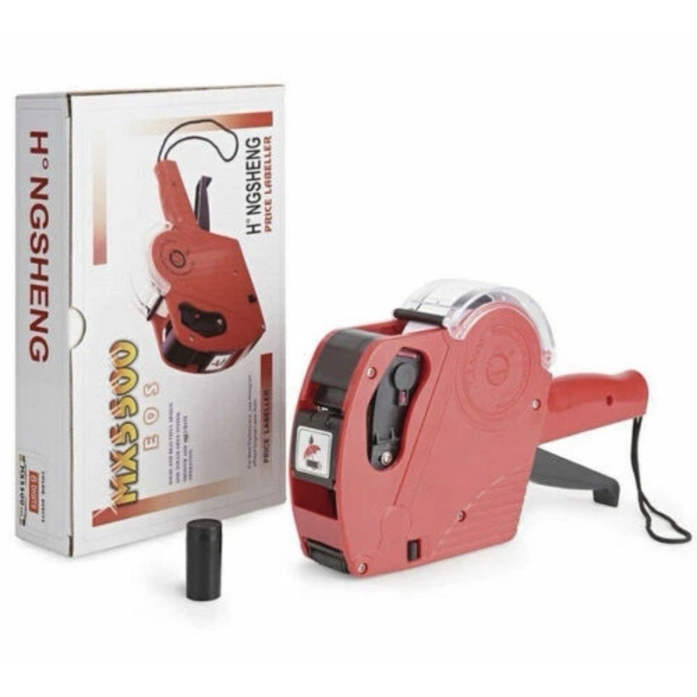 MX5500 EOS 8 Digits Price Tag Label Gun Labeller Red